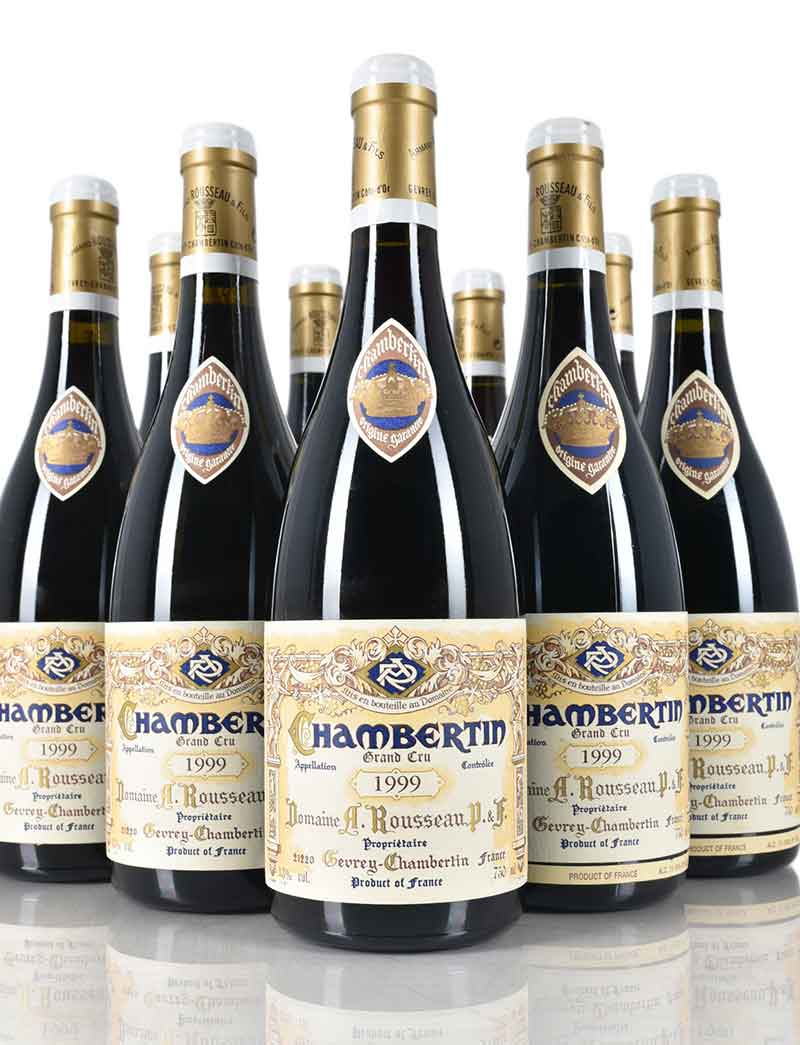 Lot 23: 12 bottles 1999 A. Rousseau Chambertin